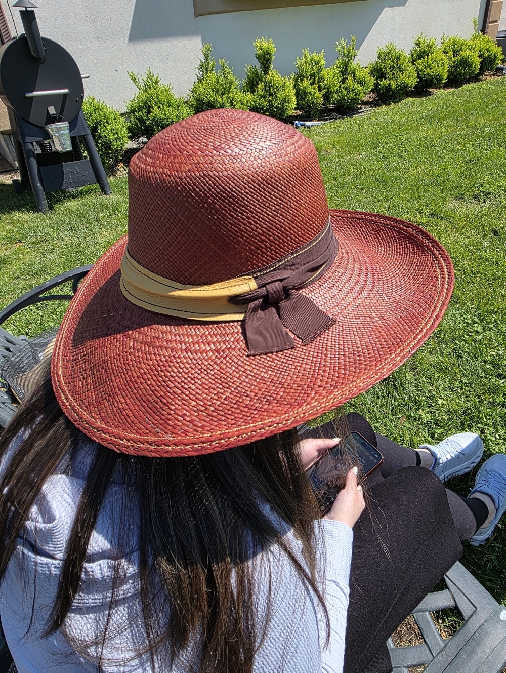 Lola Hats Straw Sun Hat with Brown & Yellow Band - Women Accessories